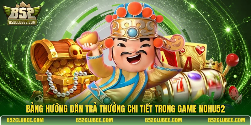 Bảng hướng dẫn trả thưởng chi tiết trong game Nohu52