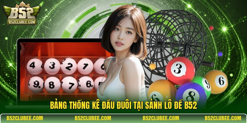 Bảng thống kê đầu đuôi tại sảnh lô đề B52
