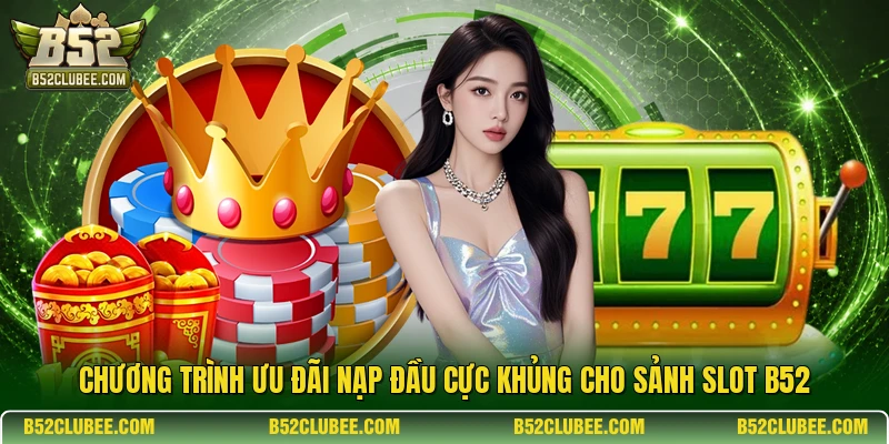 Chương trình ưu đãi nạp đầu cực khủng cho sảnh Slot B52