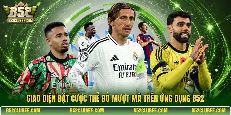 Giao diện đặt cược thẻ đỏ mượt mà trên ứng dụng B52