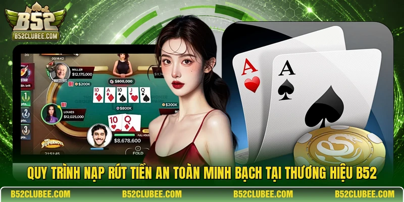 Quy trình nạp rút tiền an toàn minh bạch tại thương hiệu B52